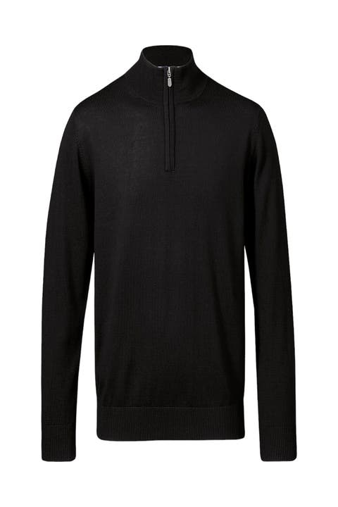 Pure Merino Zip Neck Sweater