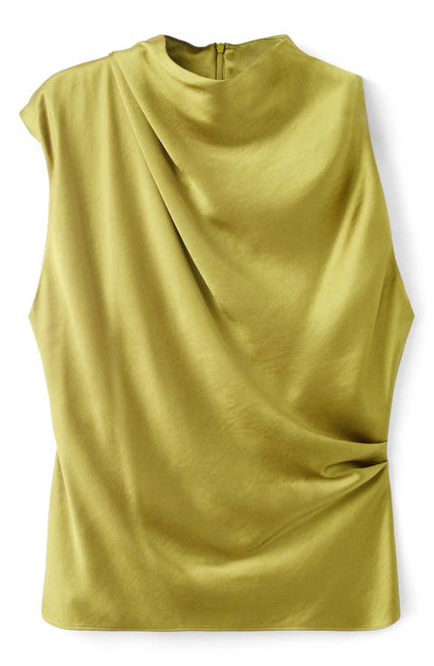 Sunset Hammered Satin Top
