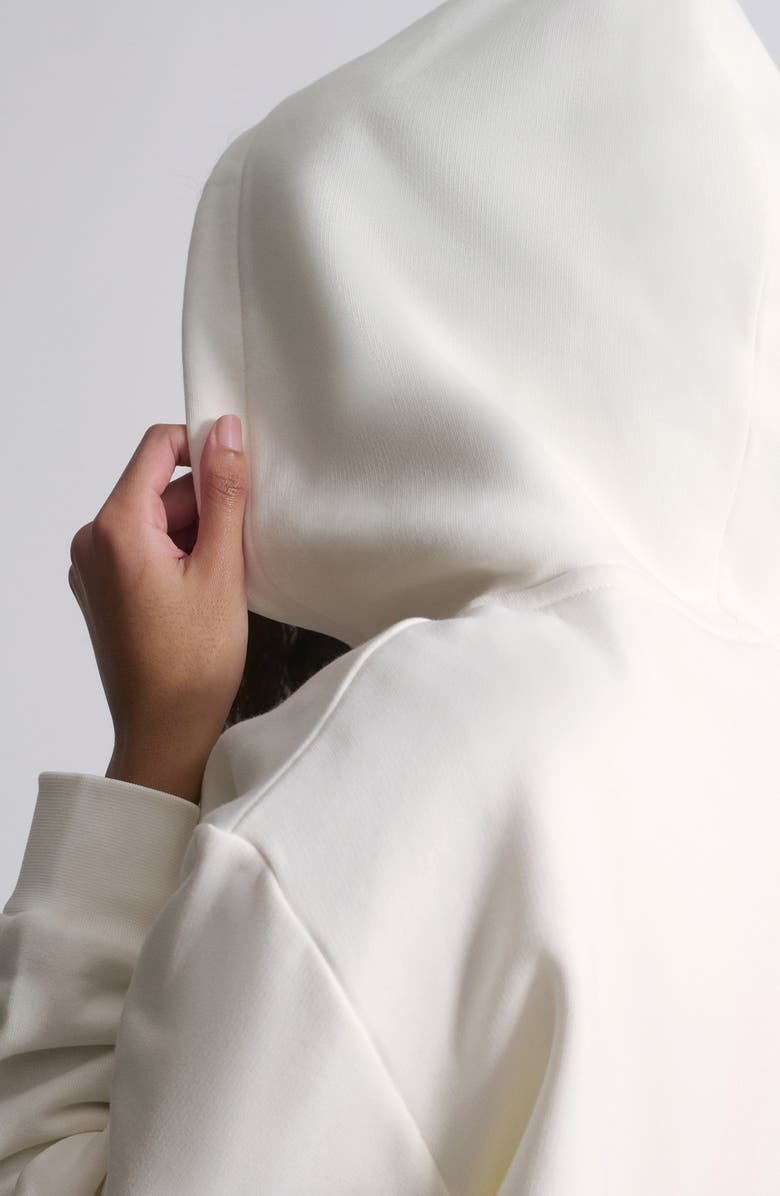 Brooklyn Industries Logo Front Zip Hoodie, Alternate, color, White