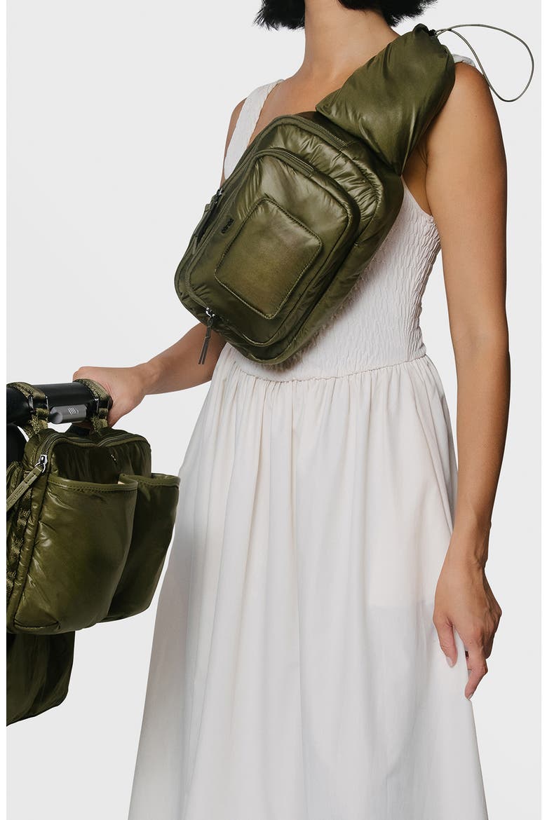 Changing Belt Bag, Alternate, color, OLIVE