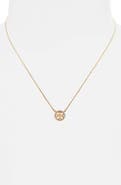 Tory Burch Icon Pavé Pendant Necklace