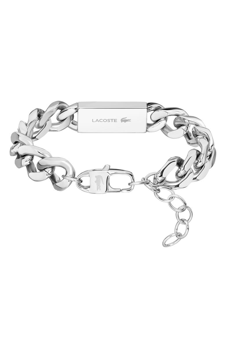 Lacoste Men's Backhand Bracelet, Alternate, color, Silver