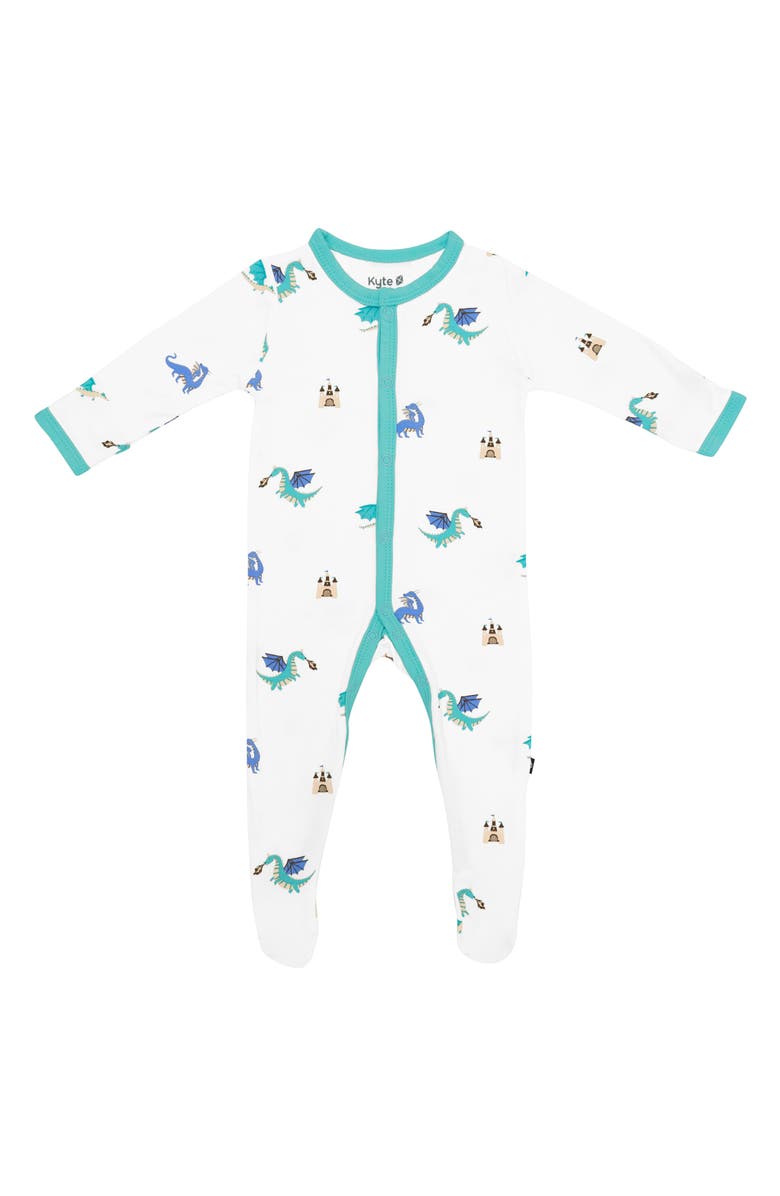 Kyte BABY Dragon Snap Footie, Main, color, 