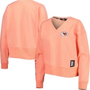 DKNY SPORT Women's DKNY Sport White Las Vegas Raiders Lily V-Neck Pullover Sweatshirt