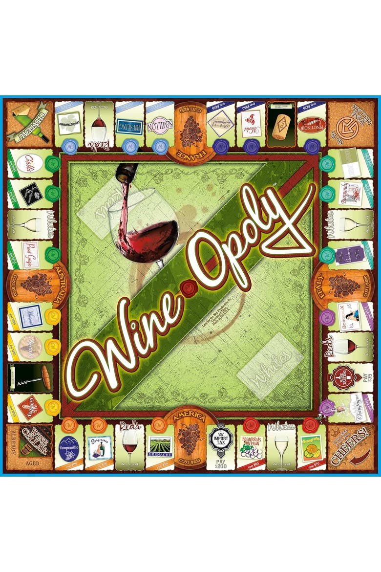 Wineopoly Monopoly Board Game, Alternate, color, Multicolored