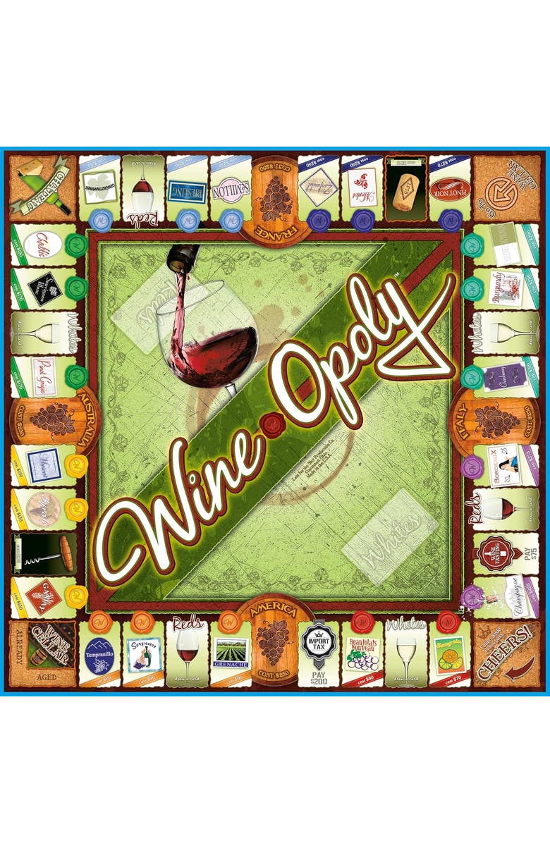 Late for the Sky Wineopoly Monopoly Board Game, Alternate, color, Multicolored