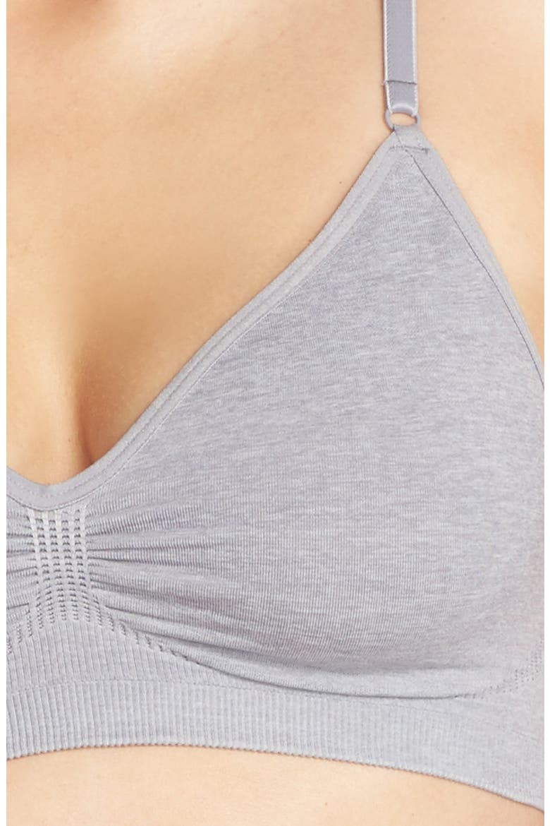 Seamless Day Bra, Alternate, color, GREY SLEET HEATHER
