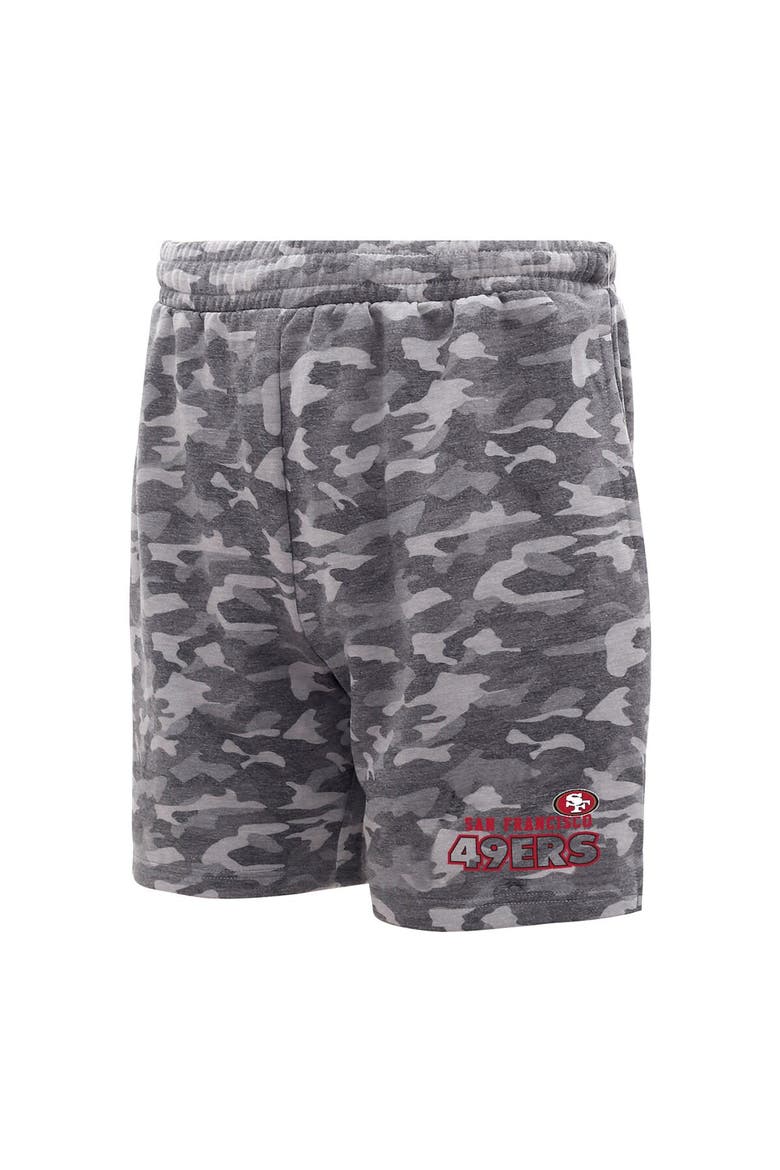 Men's Concepts Sport  Charcoal San Francisco 49ers Biscayne Camo Shorts, Alternate, color, Charcoal