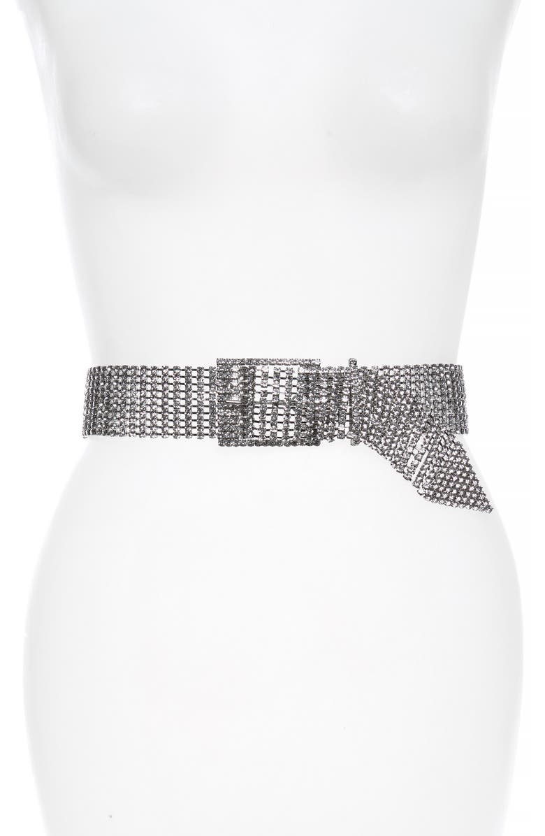 B-Low the Belt Farah Crystal Belt, Main, color,