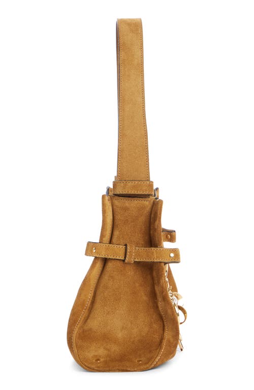 Chloé Charms Suede Hobo Bag In Brown