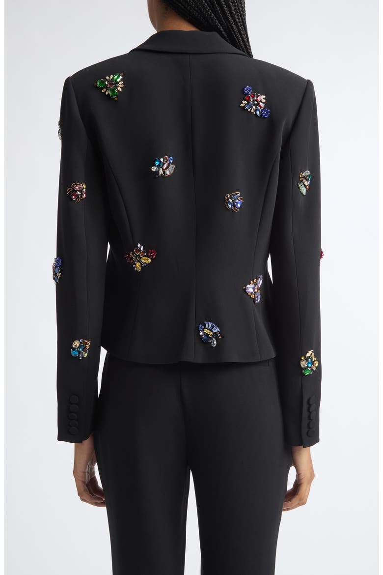 Le Petit Karlie Crown Jewel Blazer, Alternate, color, BLACK/ MULTI