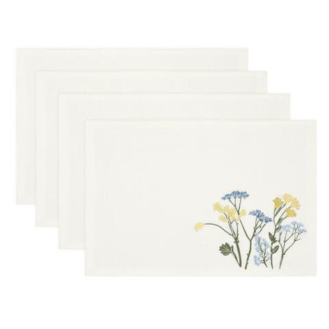 Wildflowers Border Placemats Set Of 4