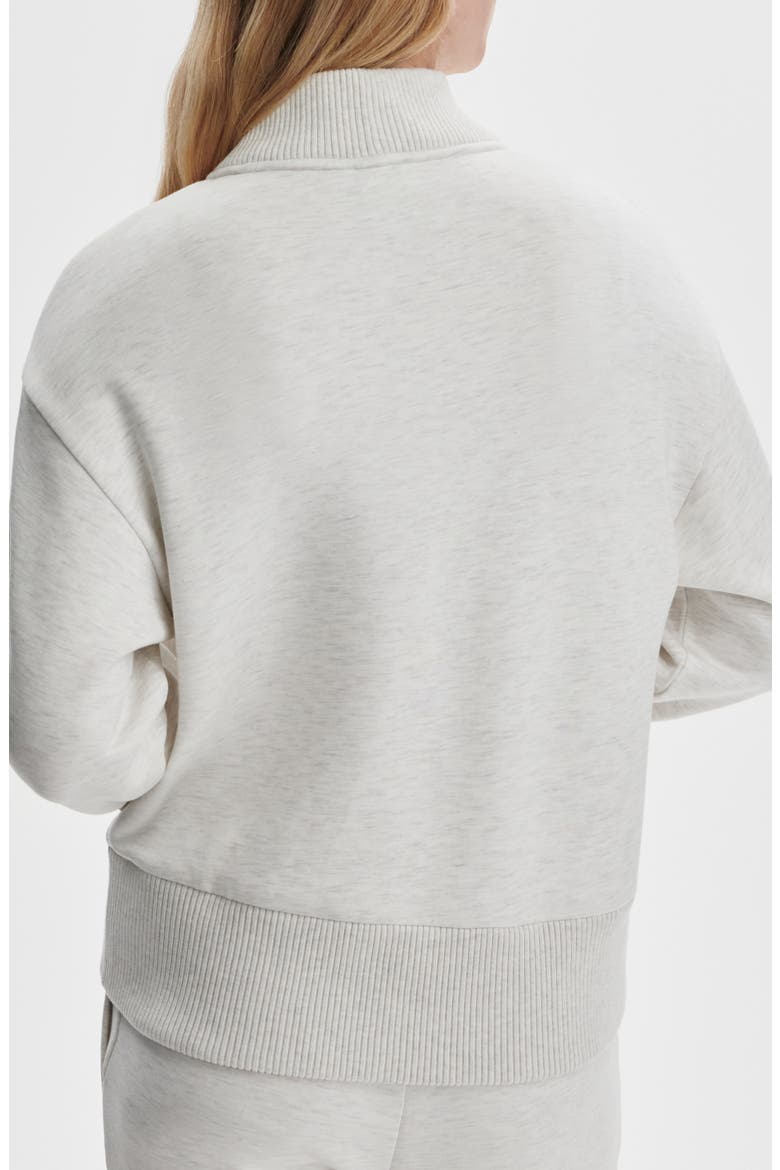 Sally Half Zip Sweatshirt, Alternate, color, IVORY MARL