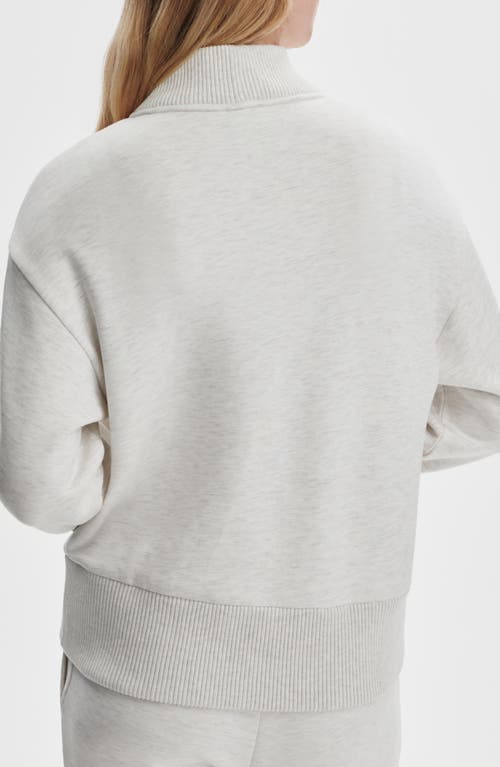 Varley Sally Half Zip Sweatshirt In White