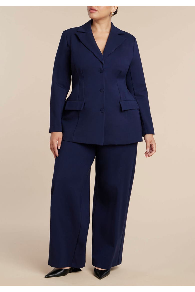 The Ultimate Stretch Nipped Waist Blazer, Alternate, color, MARITIME BLUE