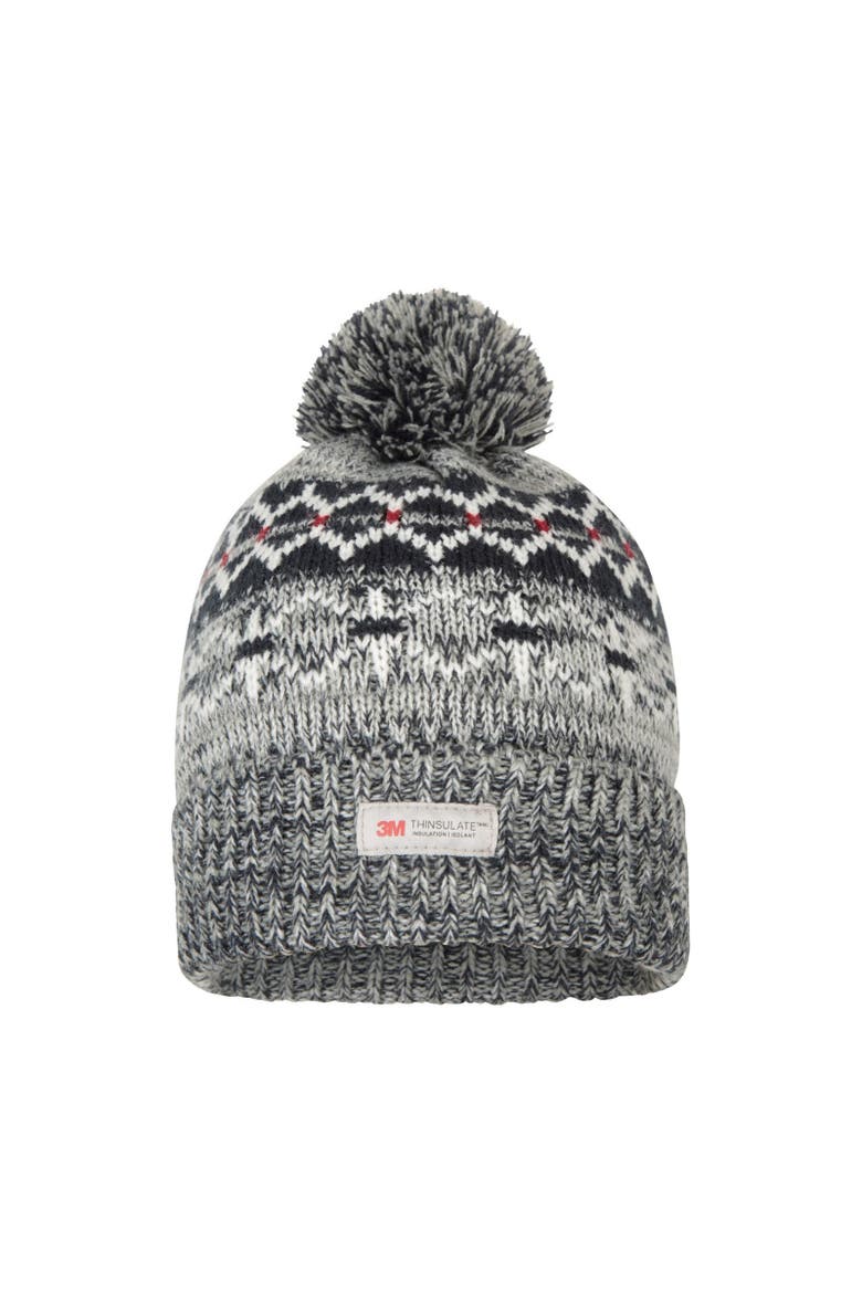Fair Isle Thinsulate Beanie, Main, color, Navy