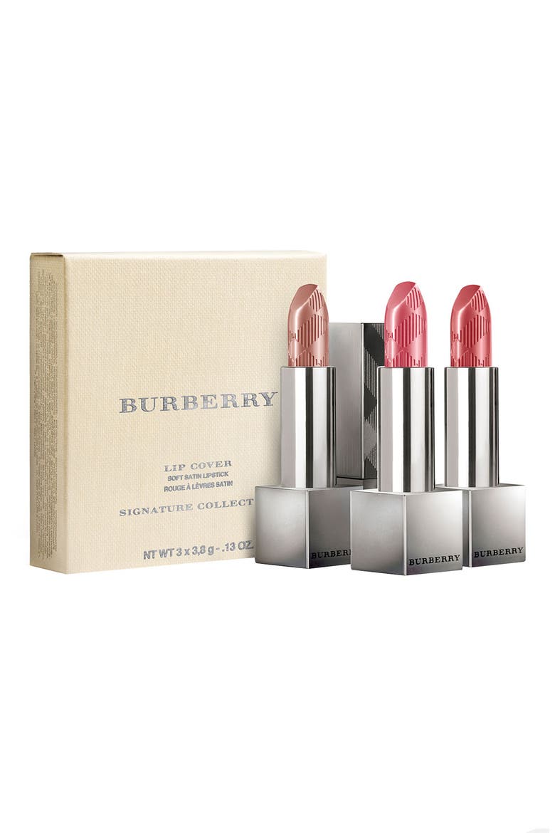 'Lip Cover' Soft Satin Lipstick Set, Main, color, NO COLOR