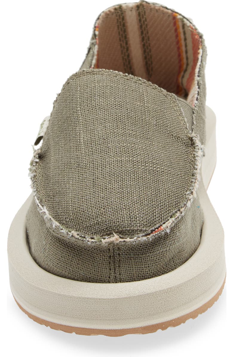 Sanuk Donna Slip-On Sneaker, Alternate, color, Green