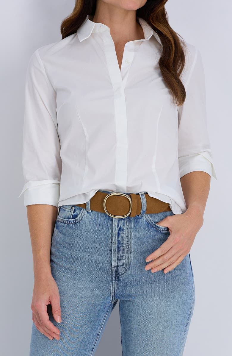 Cole Haan Suede Belt, Alternate, color, Tan Suede