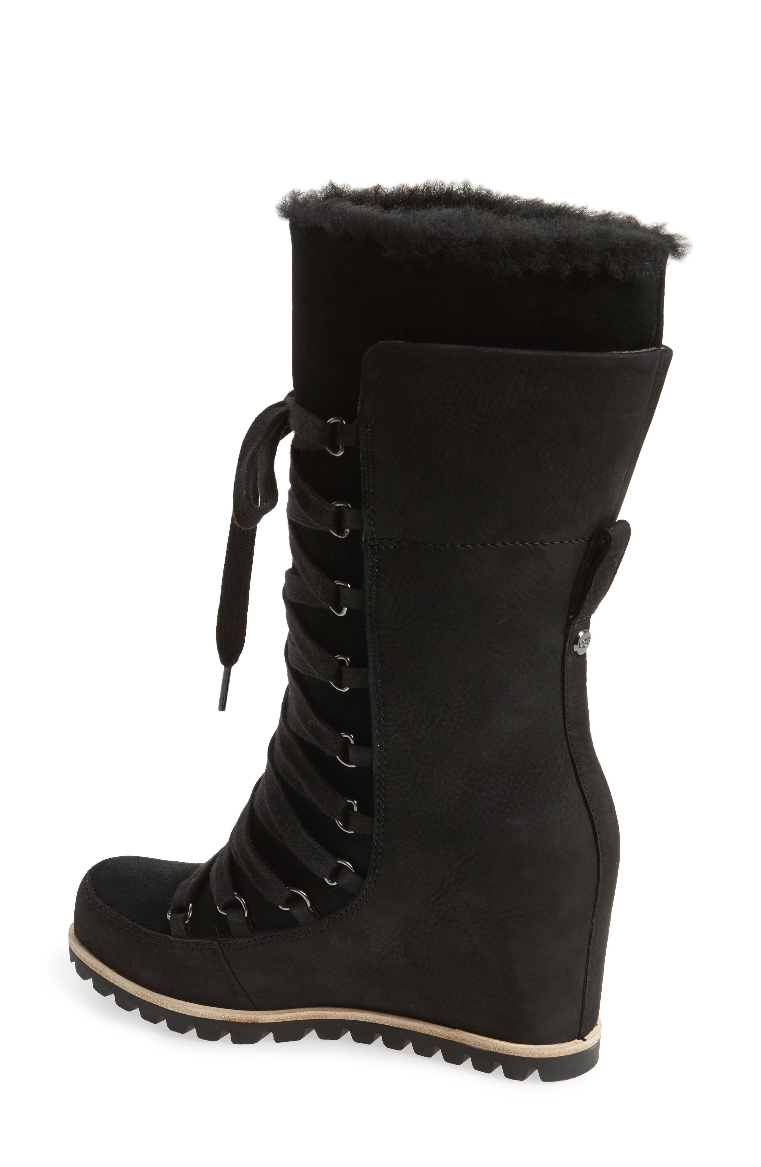 UGG<sup>®</sup> Mason Waterproof Wedge Boot, Alternate, color, 