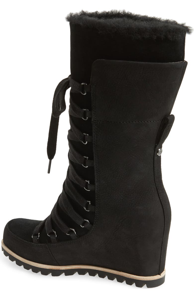 UGG<sup>®</sup> Mason Waterproof Wedge Boot, Alternate, color,