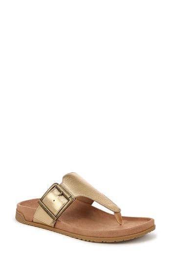 Vionic Emma Flip Flop In Gold