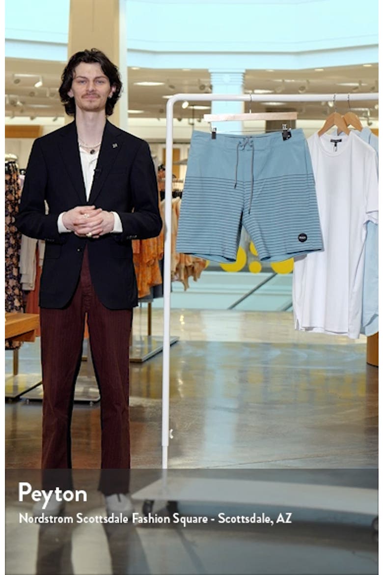 Current Stripe Water Repellent Board Shorts video