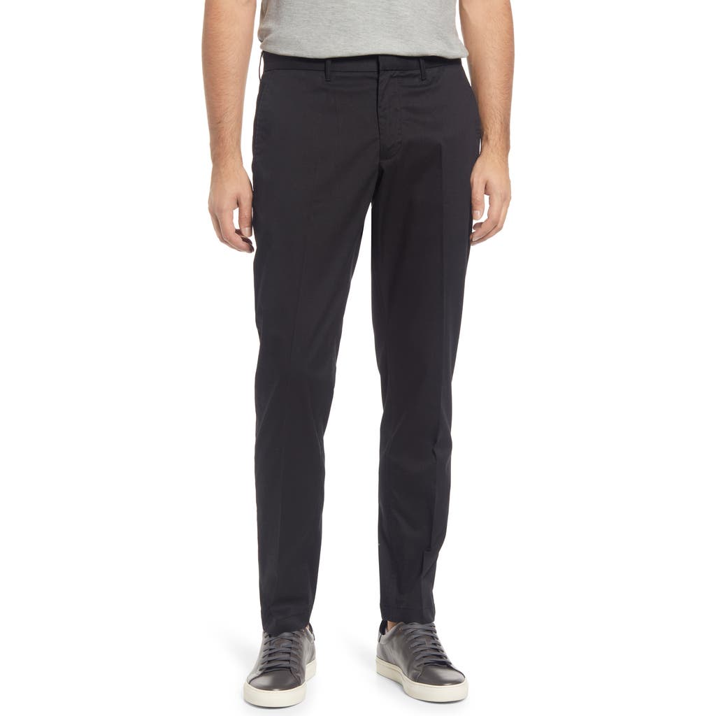 Nordstrom Slim Fit Coolmax® Flat Front Performance Chinos In Black