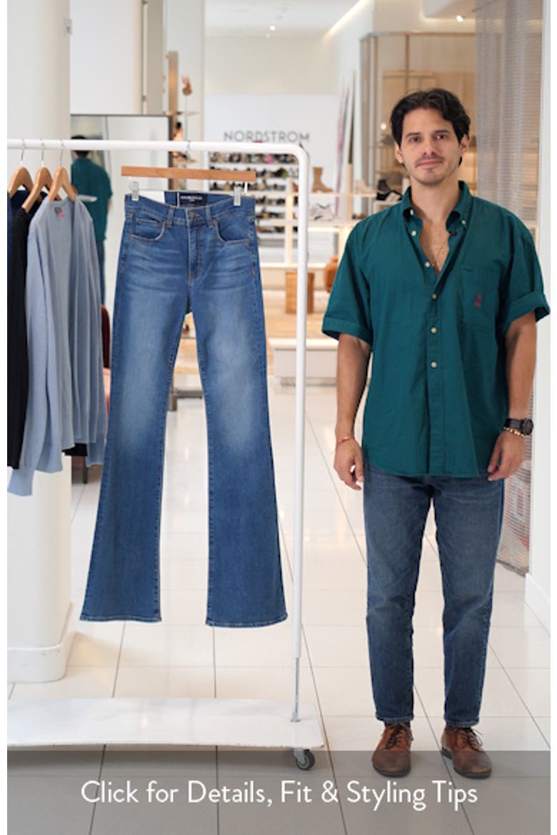 Beverly Mid Rise Skinny Flare Jeans video