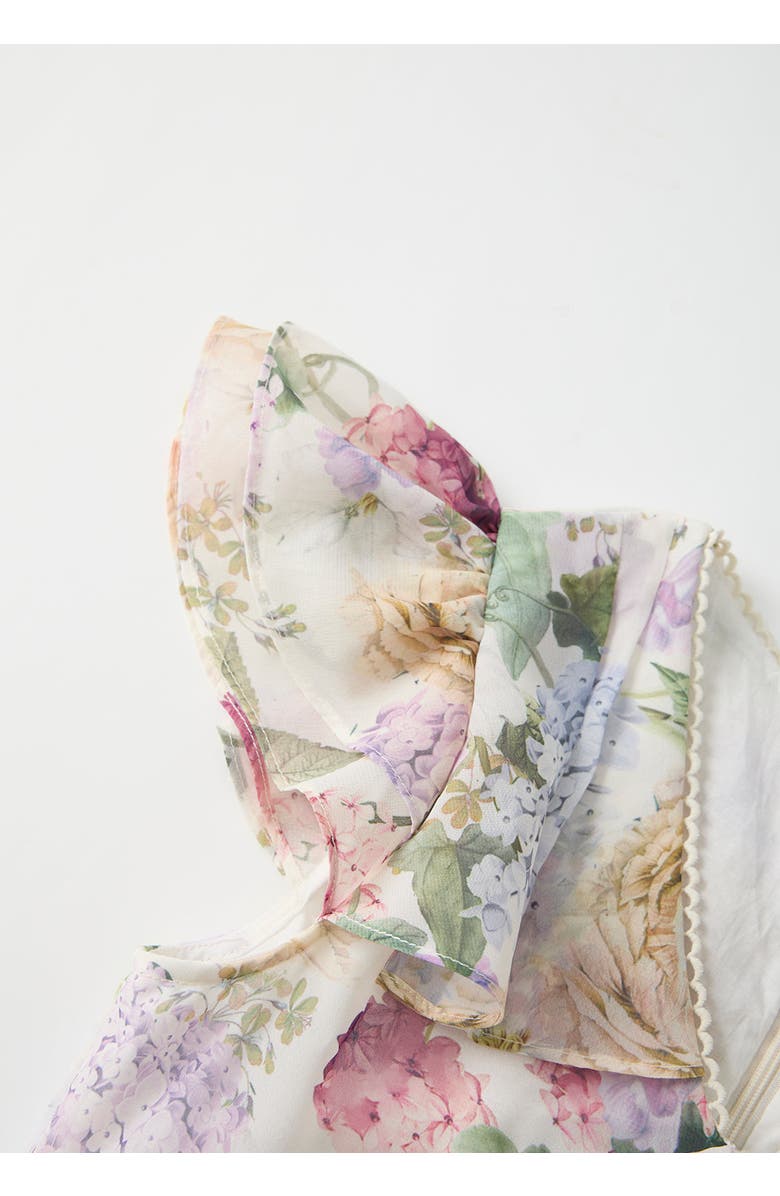 Marlo Kids Seraphina Frill Maxi Dress, Alternate, color, Floral