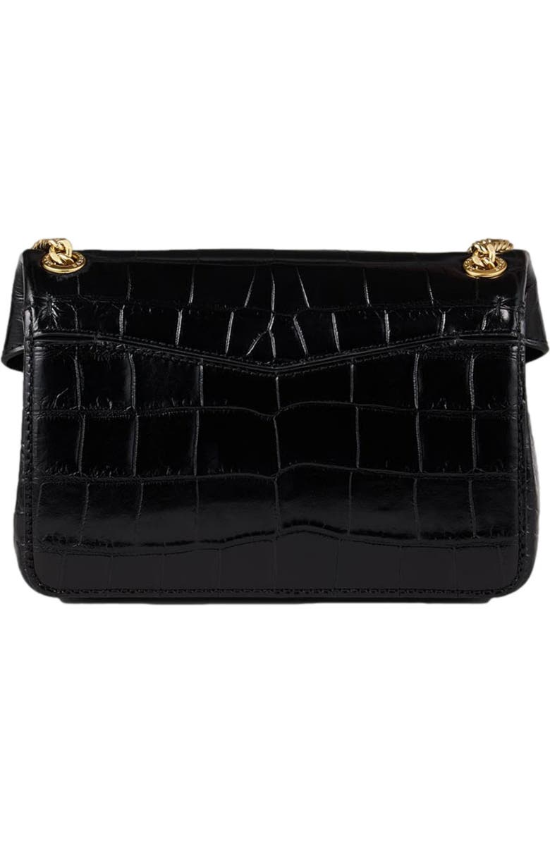 SANDRO Mock croc leather Yza bag, Alternate, color,