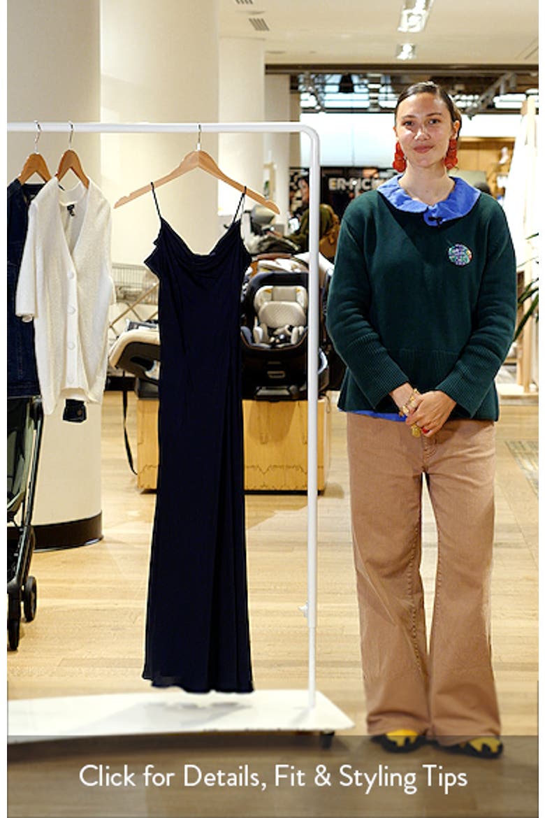 Oona Strappy Satin Midi Dress video