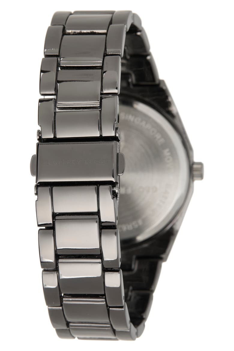 Diamond Bracelet Watch, 43mm, Alternate, color, GUNMETAL/ BLUE