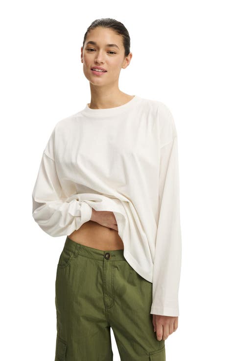 Women's Boxy Long Sleeve Top