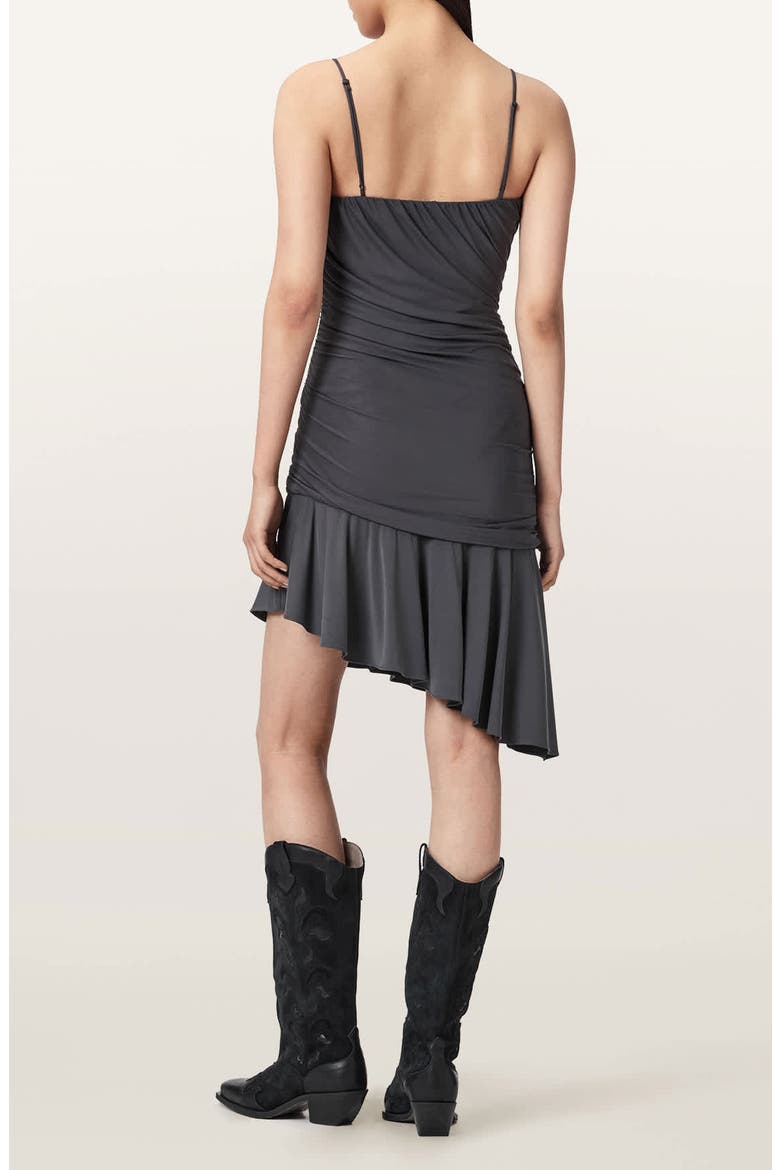Sophia Asymmetric Minidress, Alternate, color, GREY