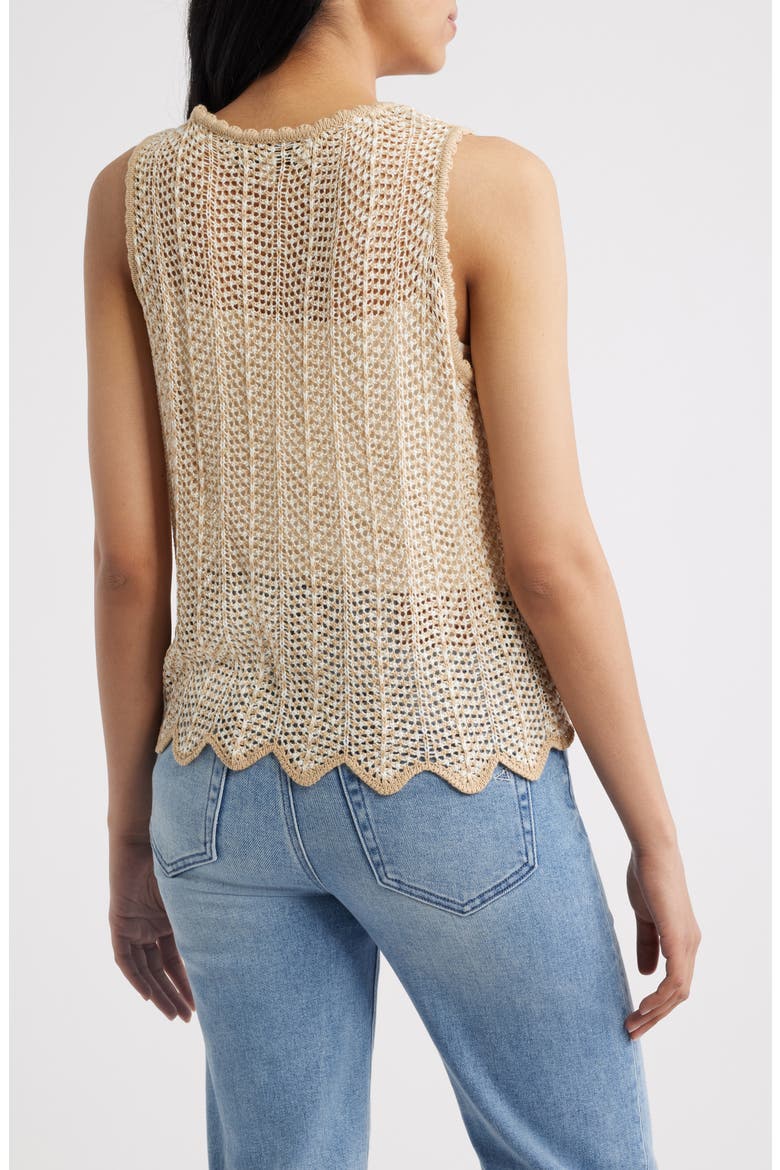 Open Stitch Sweater Tank, Alternate, color, JUTE