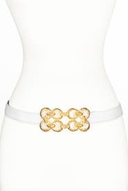 Raina Belts Golden Loops Buckle Leather Belt