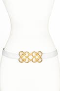 Raina Belts Golden Loops Buckle Leather Belt