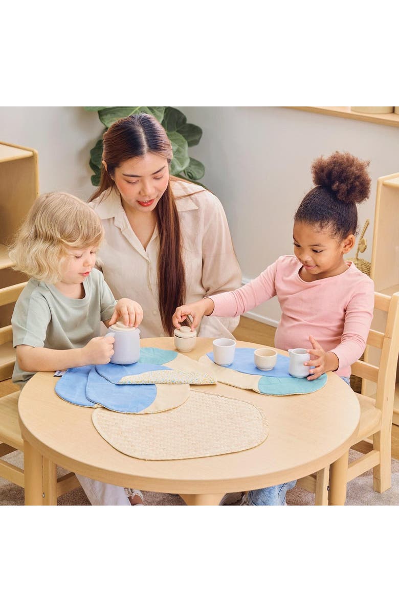 Kaplan Early Learning Company Double-Sided Placemats - Set of 4, Alternate, color, Multicolored