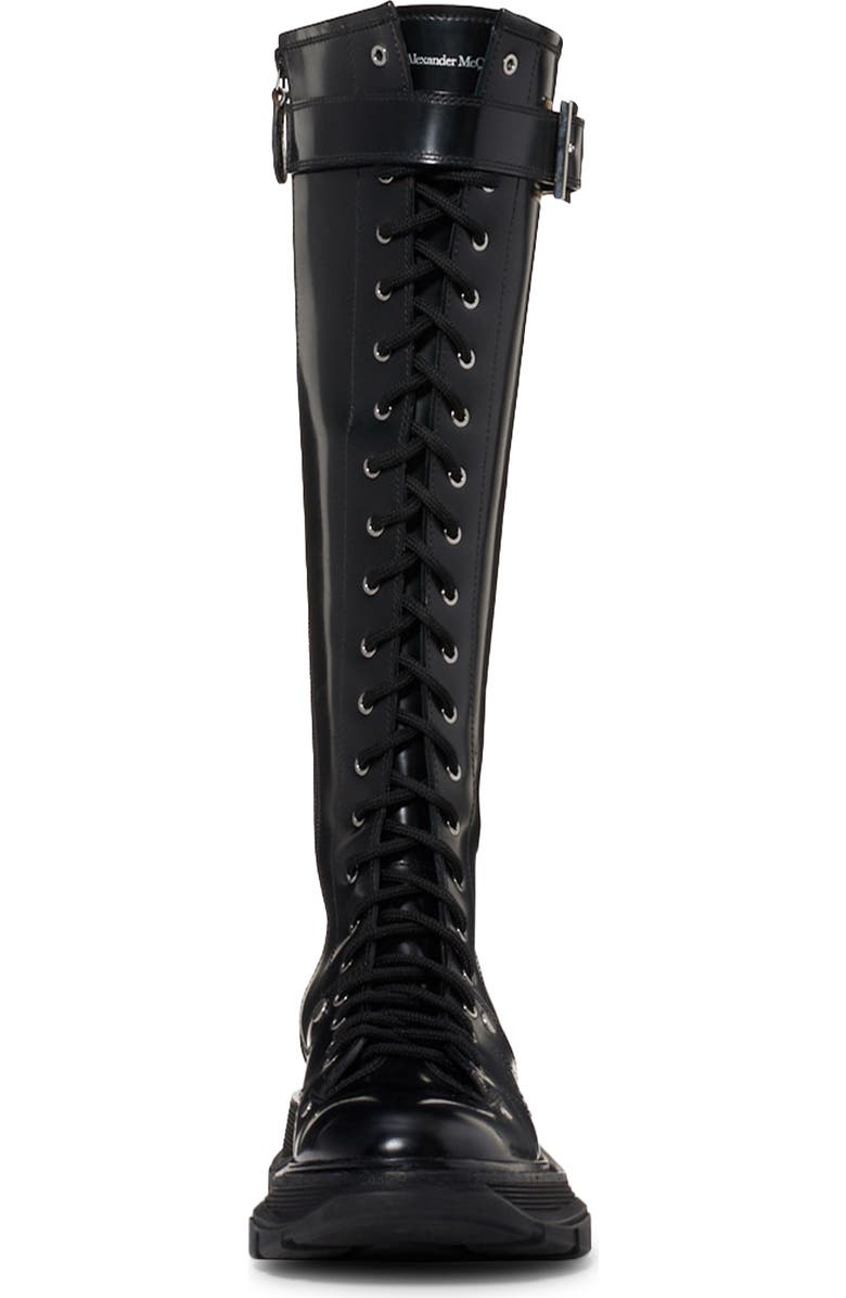 McQueen Alexander McQueen Tread Tall Lace-Up Platform Boot, Alternate, color,