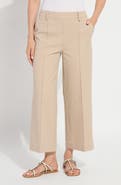 Lysse Miranda Pull-On High Waist Crop Wide Leg Twill Pants