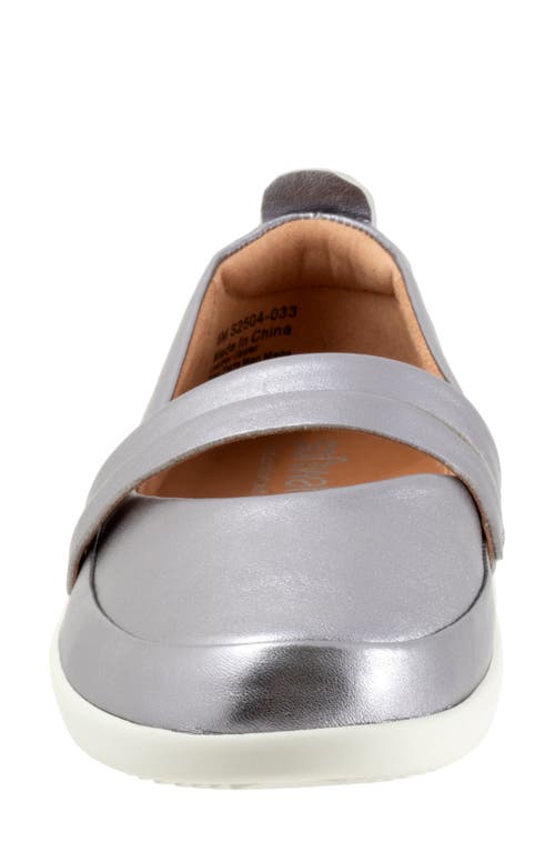 Softwalk ® Devon Mary Jane Flat In Pewter