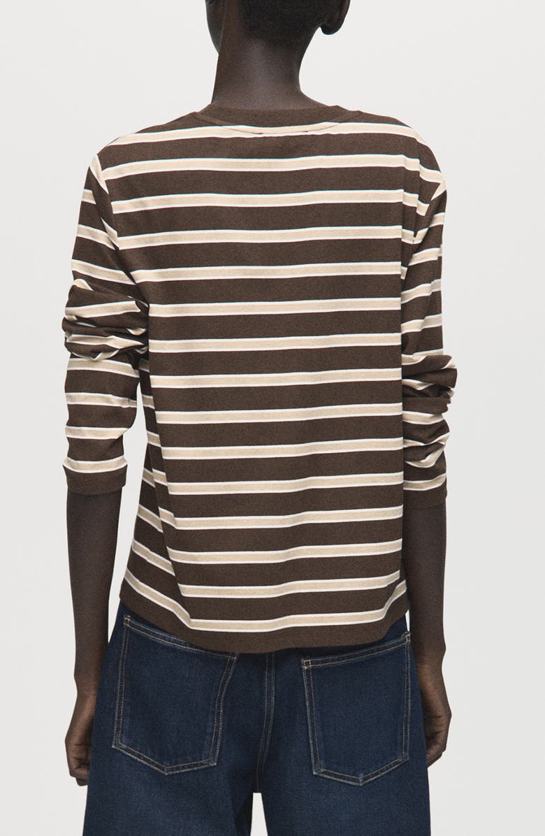 MANGO Stripe Long Sleeve T-Shirt, Alternate, color, 