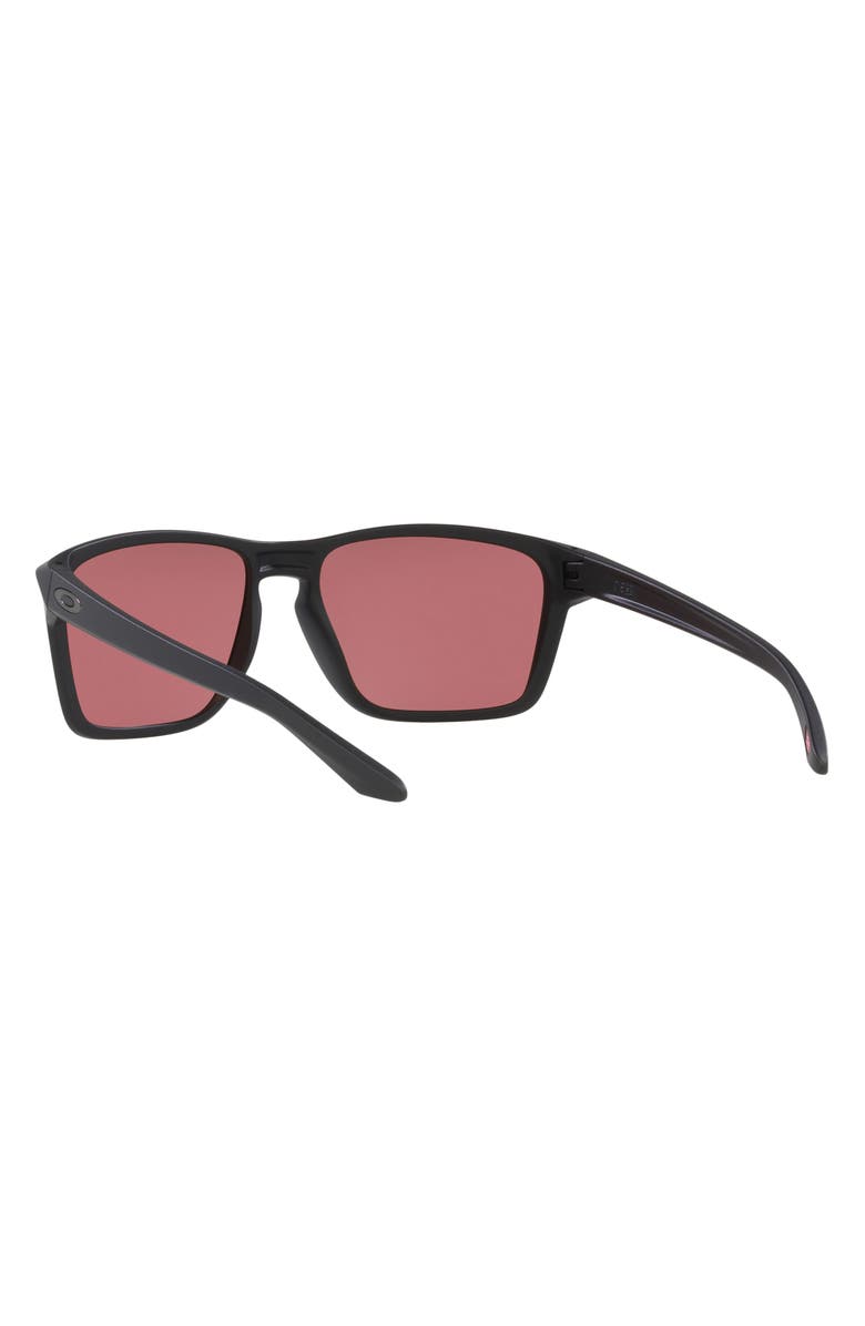 Oakley Sylas 60mm Prizm<sup>™</sup> Rectangular Sunglasses, Alternate, color, Matte Black
