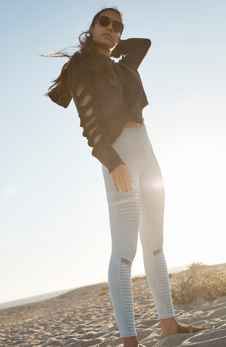 Alo High Waist Moto Leggings, Alternate, color,