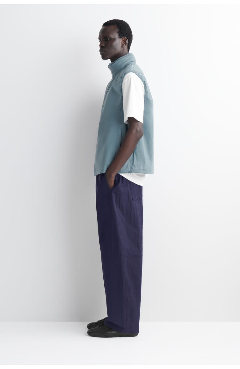 COS Technical Water-Resistant Nylon Vest, Alternate, color, Steel Blue