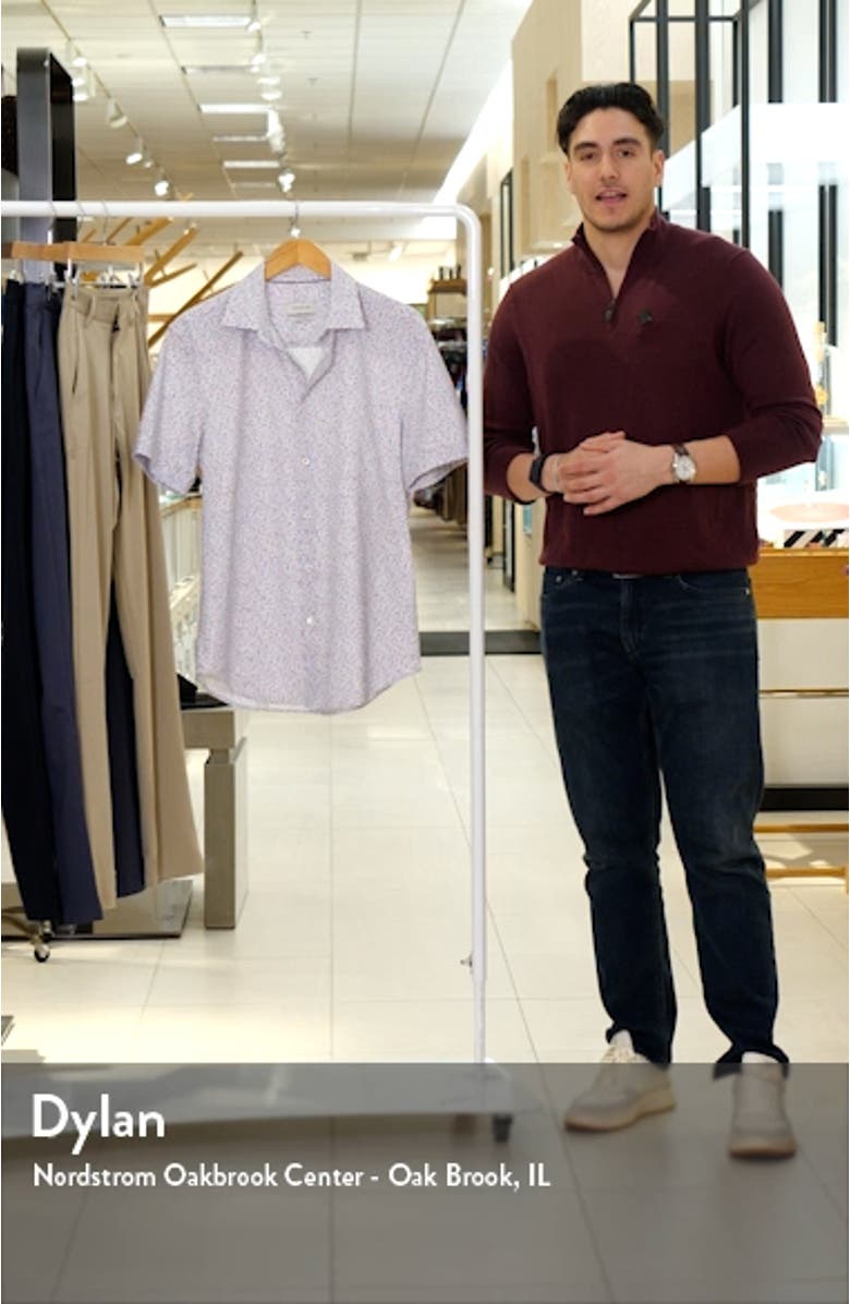 Miles OoohCotton<sup>®</sup> Short Sleeve Button-Up Shirt, sales video thumbnail