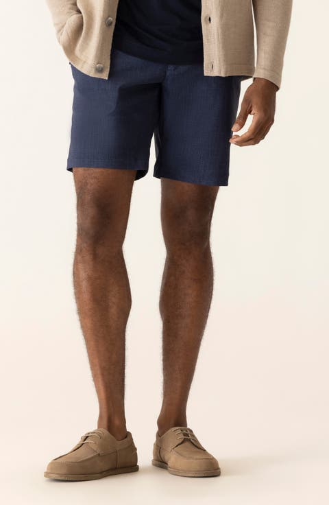 Galaxy 8.5-Inch Flat Front Knit Nylon Blend Bermuda Shorts