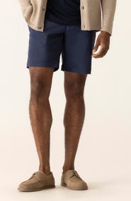 DEKE Galaxy 8.5-Inch Flat Front Knit Nylon Blend Bermuda Shorts