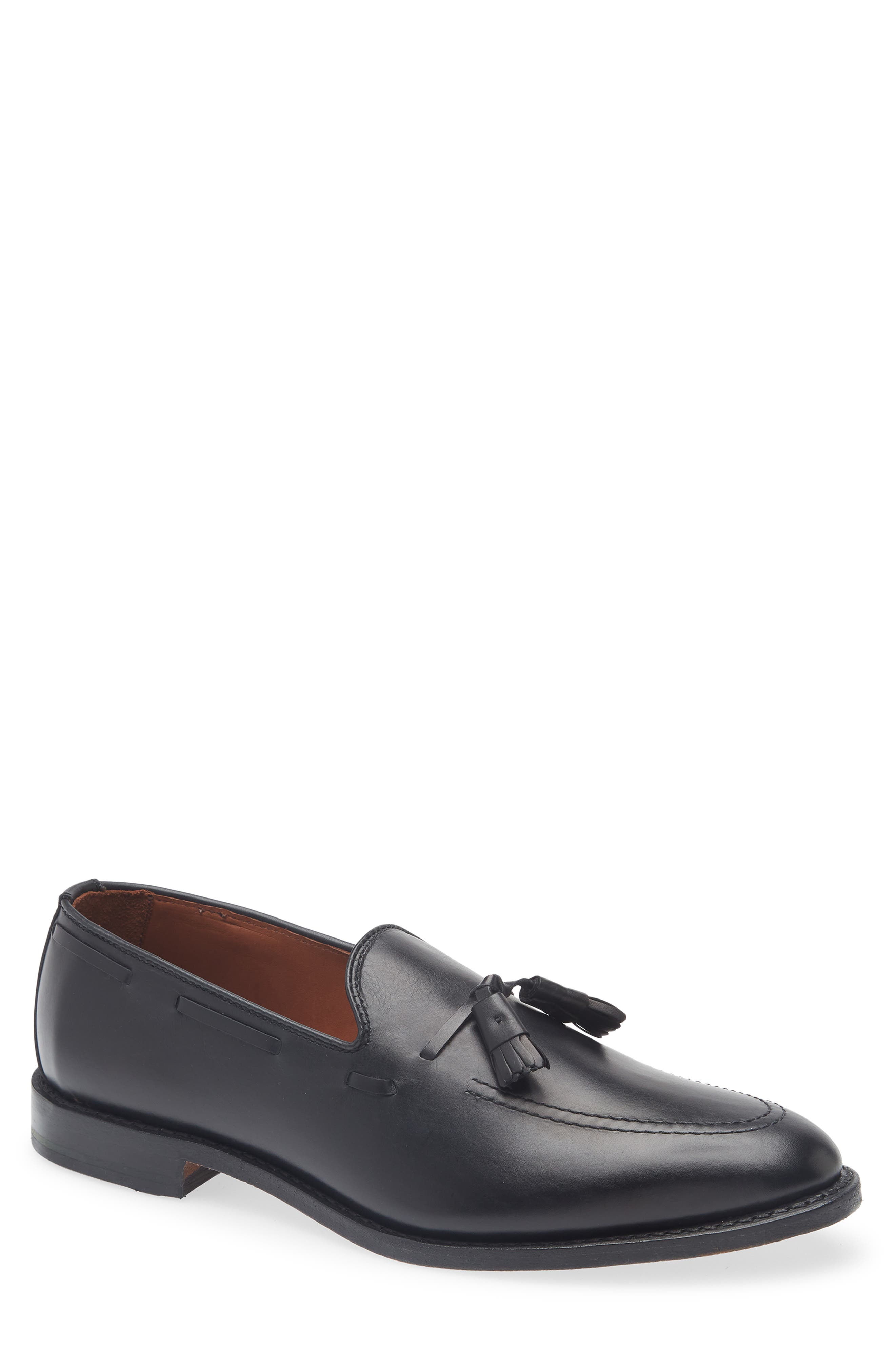 Allen Edmonds Grayson Tassel Loafer, Main, color, Black Leather